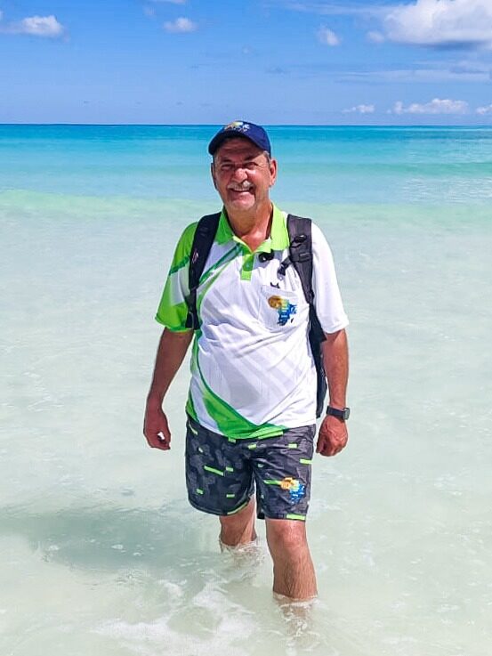 Anthony in the shallows off Nosy Be