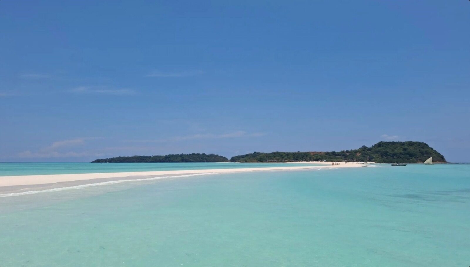 The sandbar at Nosy Iranja