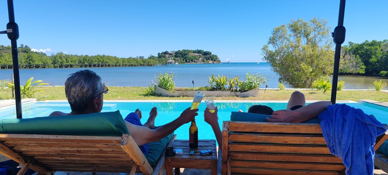 Sundowners by the pool