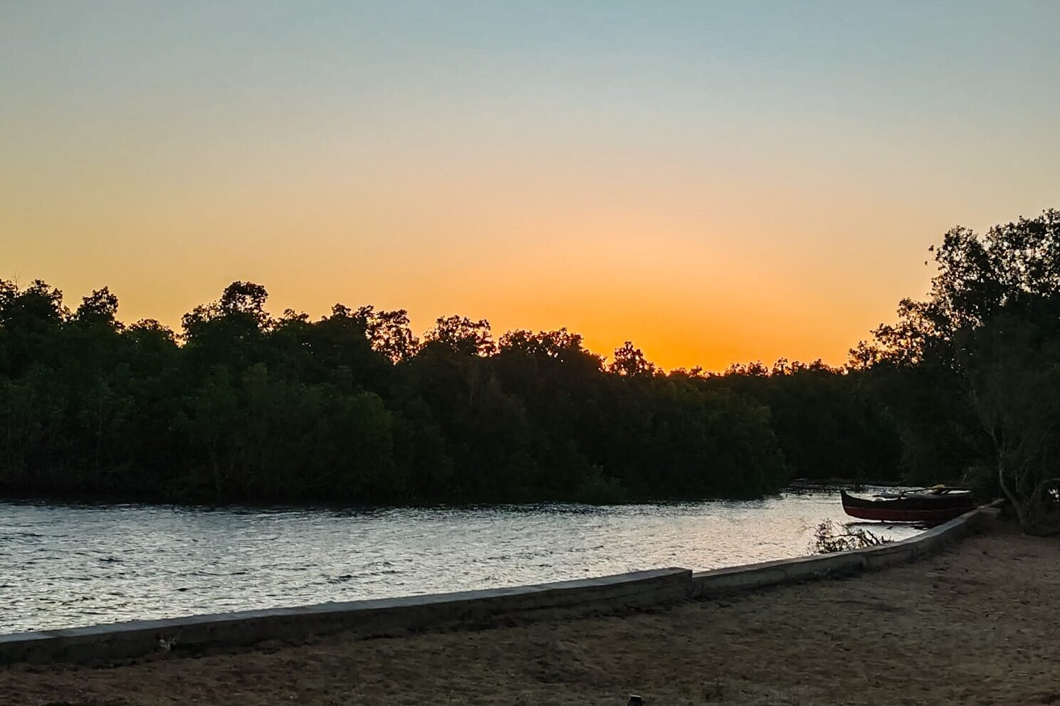 Dusk over the mangroves