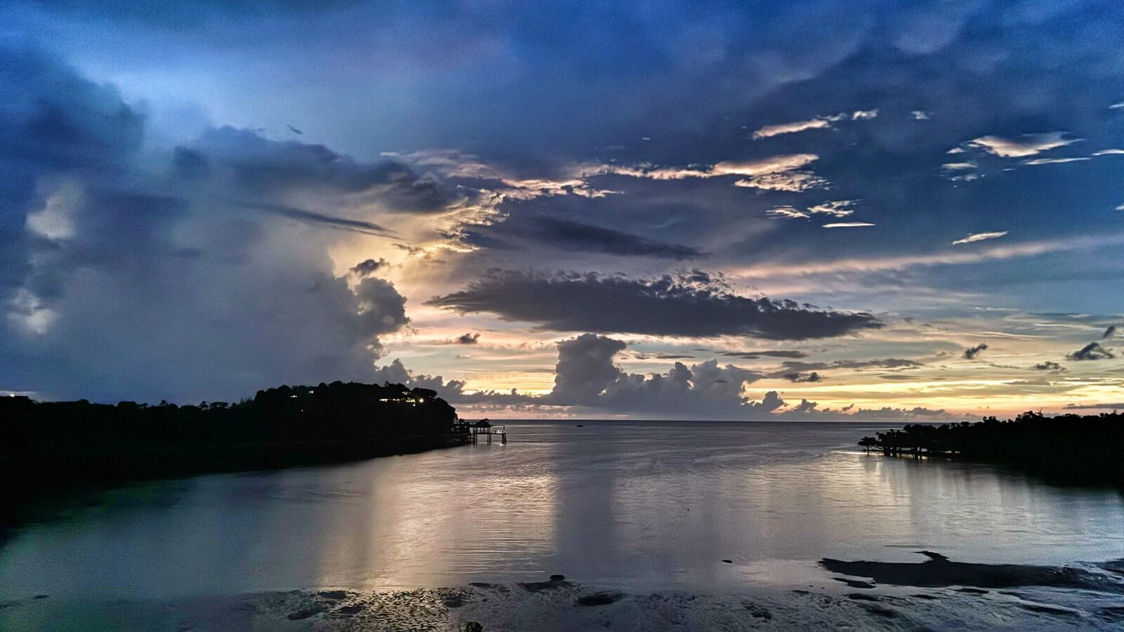 Storm light over the bay