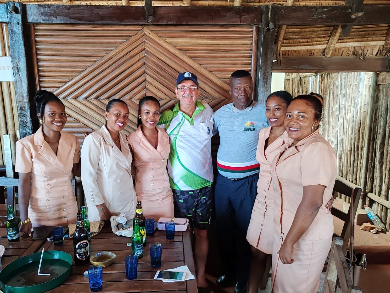 Anthony Schenk with the team on Nosy Be